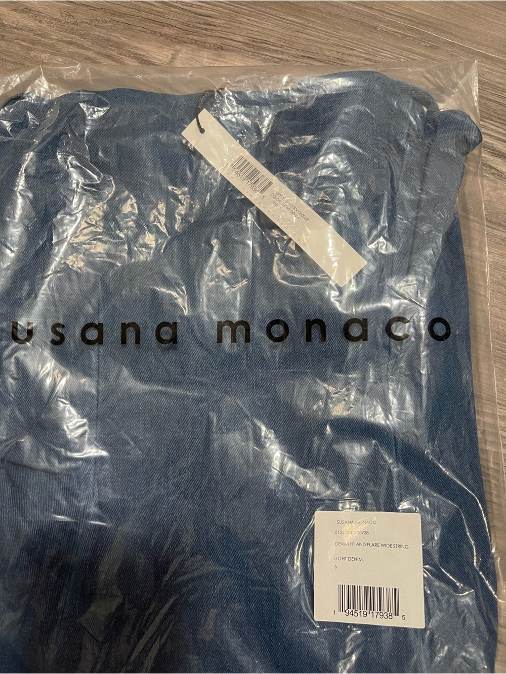 Susana Monaco Blue Midi Dress Sz S NWT - Picture 5 of 6